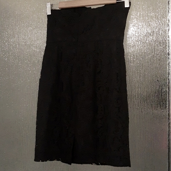 J. Crew Cathleen Black Lace Strapless Party Dress, Size Petite 00 - Picture 4 of 9